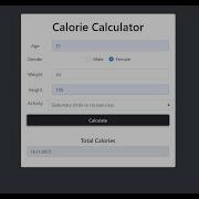 Calorie Calculator In JavaScript With Source Code Source Code Projects