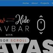 JavaScript Show NAVBAR When Scroll Up Hide Again When Scroll Down Cursor