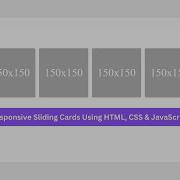 Responsive Carousel Card Slider With HTML CSS JavaScript