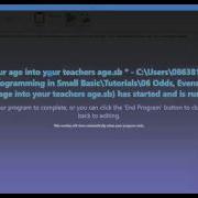 07 Branching Small Basic Tutorial