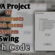 Java Project Restaurant Dish Menu System File Handling Java IO With Code