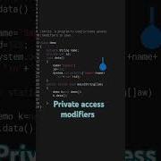 Write A Program To Used Private Access Modifiers In Java Java Program Viral Video