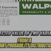 4 10 Expected Value Of Random Variables Exercise Solution Of Probability Statistics By Walpole
