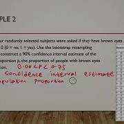 Biostatistics Section 7 4 Bootstrapping Using Technology For Estimates