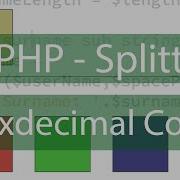 Php Split Hexdecimal Color Into Red Green And Blue Parts