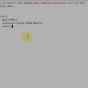 Python Program To Print The Armstrong Numbers Between 100 To 999