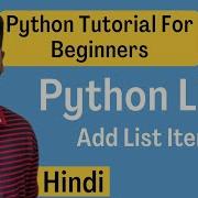 How To Add List Items Explained In Hindi L Python Tutorial For Beginners