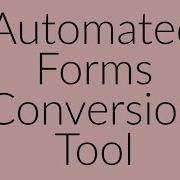 AEM Forms Automated Forms Conversion Tool