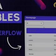 Data Tables In Flutter Flow No Code Development