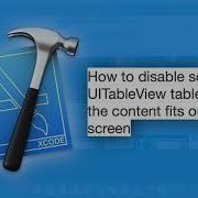 How To Disable Scrolling In UITableView Table When The Content Fits On The Screen