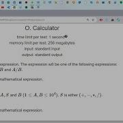 Codeforces Sheet 1 Problem O Solving Calculator Sheet 1 Problem O Problem Solution