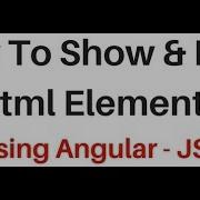 AngularJS Using Ng Hide And Ng Show Html Elements With Radio Buttons