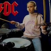 AC DC Highway To Hell Drum Cover By Valya 11 Y O
