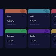Time Tracking Dashboard Frontend Mentor Challege HTML CSS JavaScript