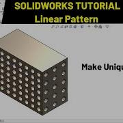 LINEAR PATTERN In SOLIDWORKS Robo CAD