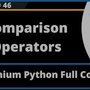 Comparison Operators In Python Selenium Python Session 46