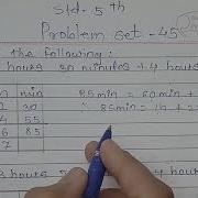 Problem Set 45 Class 5 Maths Measuring Time