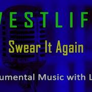 Swear It Again Westlife Instrumental Karaoke Video With Lyrics No Vocal Minus One