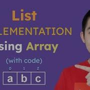 List Implementation Using Array Data Structures And Algorithms