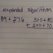 Three Digit Addition Expanded Algorithm