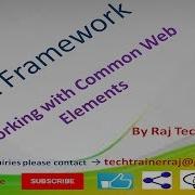 Robot Framework Tutorial Python Selenium Part 15 Dealing With Common Web Elements