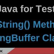 Java For Testers Part 130 ToString StringBuffer Class Method