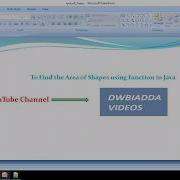 FIND AREA OF SHAPES USING FUNCTIONS IN JAVA