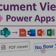 PowerApps PDF Viewer SharePoint Document Library Without Flow