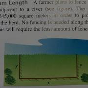 Calculus Optimization Minimum Length Ch 3 7 19