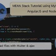 EP4 MEAN Stack Using MySQL Express AngularJS And NodeJS Upload File With Ajax Multer