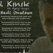 Ali Kınık Hadi Unutsun Official Lyric Video
