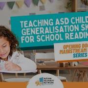 How To Teach Generalization Skills For School Readiness Opening Doors To Mainstream School 8