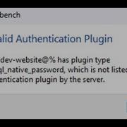 MySQL Invalid Authentication Plugin Mysql Native Password Error Solved PHP Workbench
