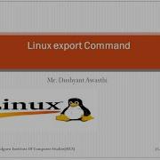 Linux Export Command