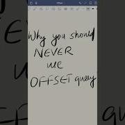 OFFSET In SQL Is Bad Here Is Why Mysql
