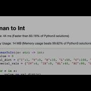 LeetCode Solutions Roman To Integer In Python