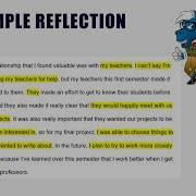 Reflective Writing