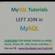 MySQL Tutorials MySQL Left Join Left Joins With Examples In Mysql What Is Left Join