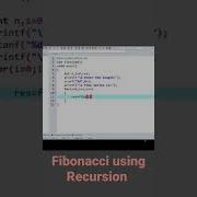 Fibonacci Series Using Recursion In C Fibonacci Program In C