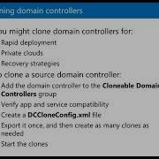 Cloning Domain Controllers