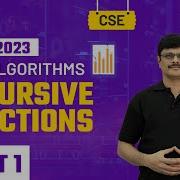 Recursive Functions Part 1 Data Structure Algorithms GATE Computer Science CSE 2023 Exam