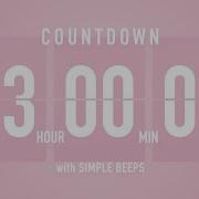 3 Hr Countdown Timer Flip Clock