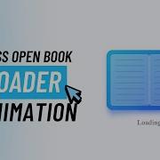 Create An Open Book Loader Animation Using Pure HTML CSS No SVG
