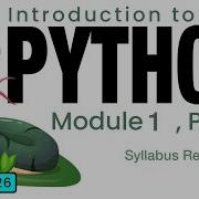 Python Spring 2026 Module 1 3 Syllabus Review