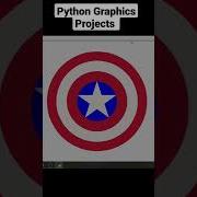 Captain America Shield Design Using Python Turtle Shorts Programming