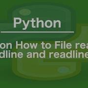 Python Tutorial File Read Readline And Readlines