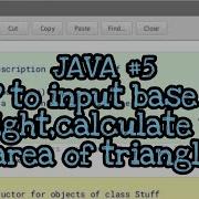 Java 5 Write A Program To Input Base And Height Calculate The Area Of Triangle