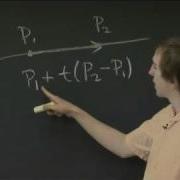 Parametric Line Intersecting A Plane MIT 18 02SC Multivariable Calculus Fall 2010