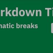 Markdown Tips Section Breaks Thematic Breaks