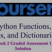 Coursera Python Functions Files And Dictionaries Week 2 Graded Assessment 1 Solution